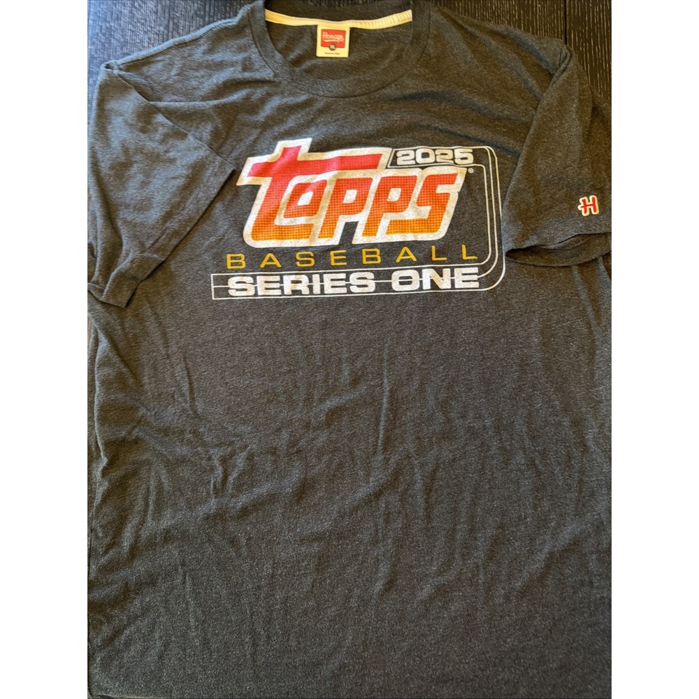Homage Topps Baseball Series One 2025 Tee Mens XL Gray Short Sleeve Shirt